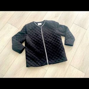 Susan Graver Black Quilted Jaxket